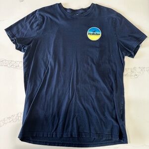 Hollister "In It for Everyone" Blue T-Shirt - Size XL, Blue/Yellow Ombre Graphic